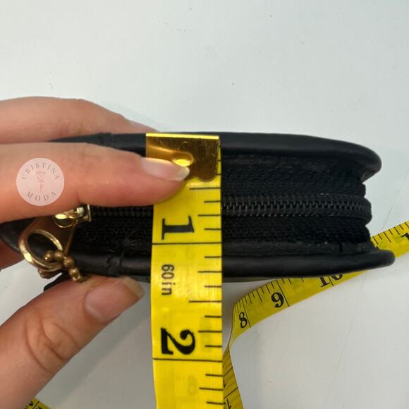 Vintage Coach Zip Around Compact Clutch Wallet 6901 Black - Picture 9 of 10